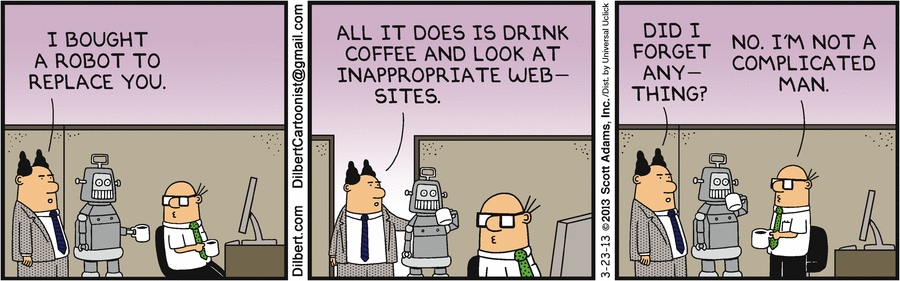 robot replacement comic on the future of the workplace
