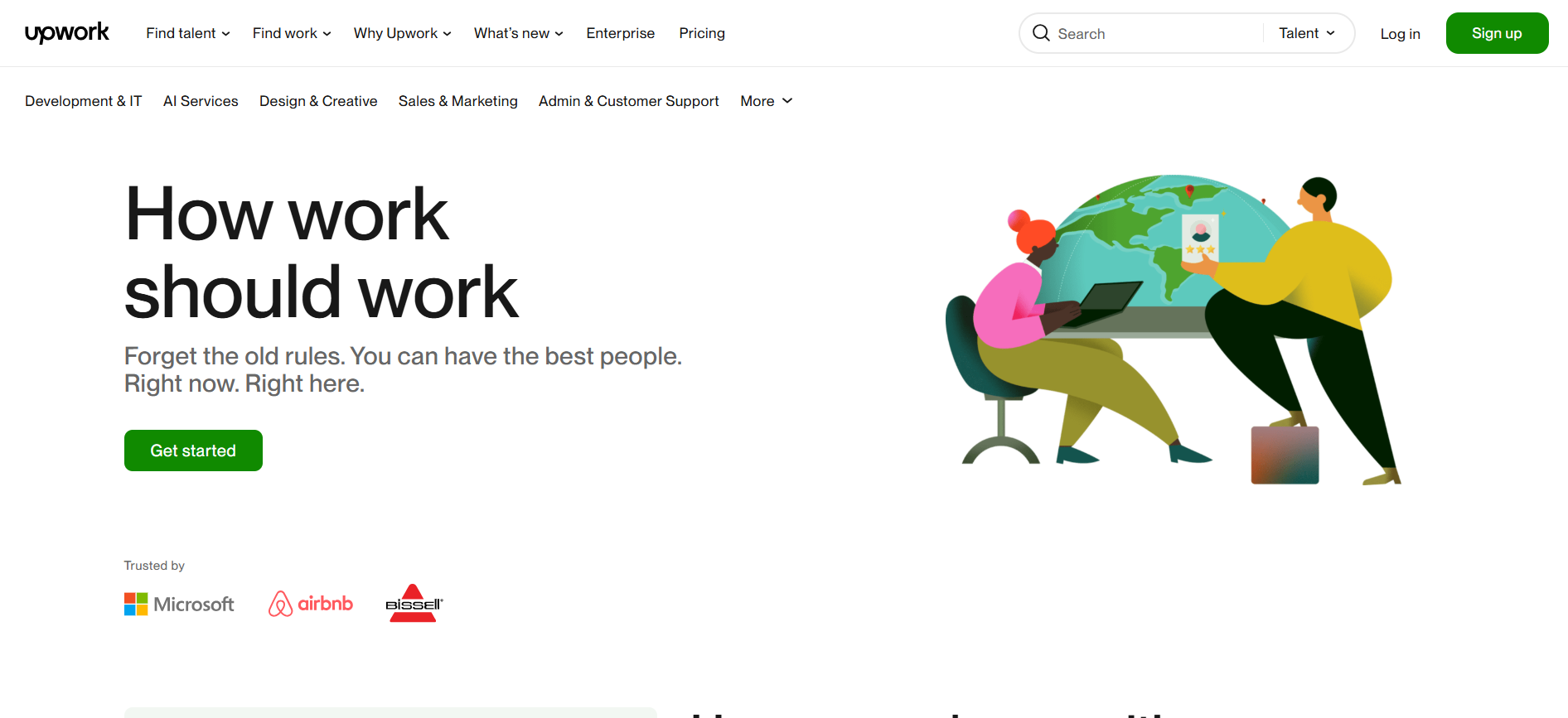 Upwork: A freelance site like Toptal with extensive talent pool