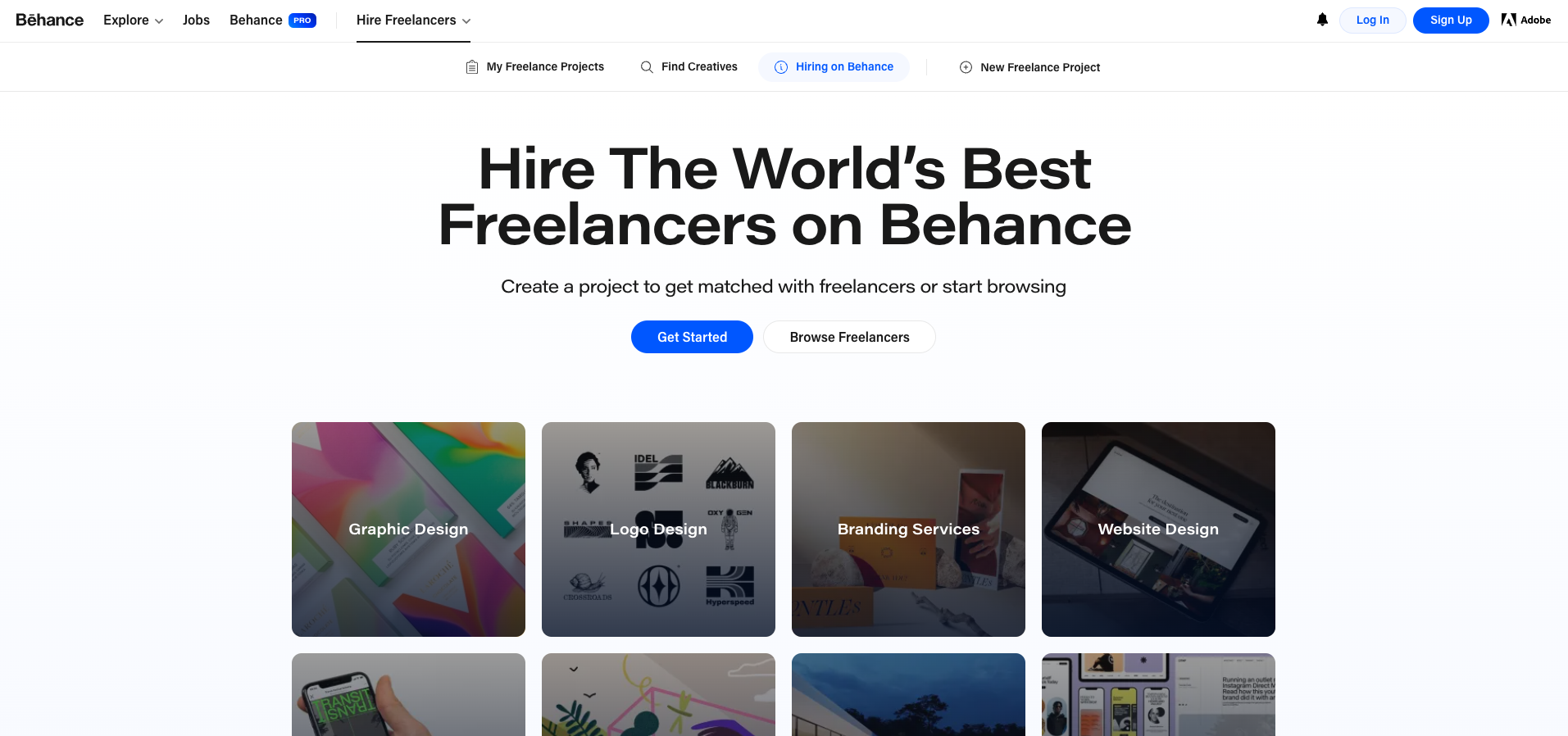 Behance: An Upwork alternative for designers