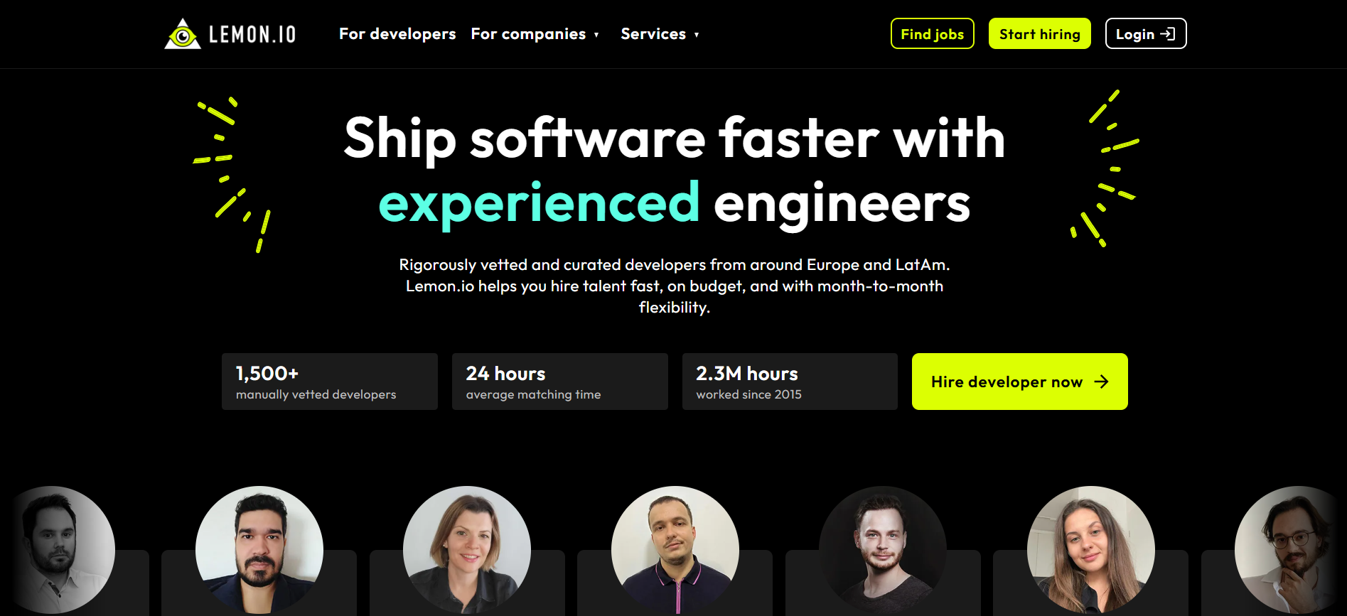 Lemon.io: Offers vetted developers from Europe and Latam