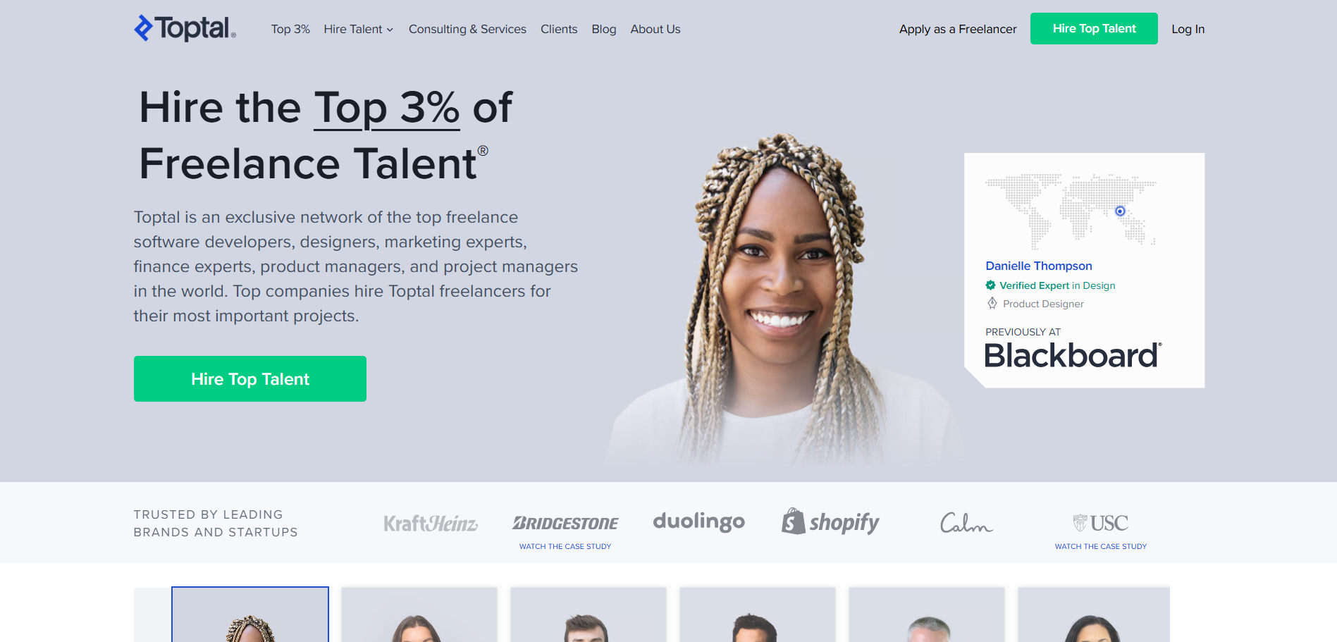 Toptal: GrowthAssistant competitor for hiring the top 3% of marketers